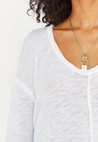Get Up & Go Long Sleeve - White by Project Social T — view 3