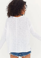 Get Up & Go Long Sleeve - White by Project Social T — alternate view