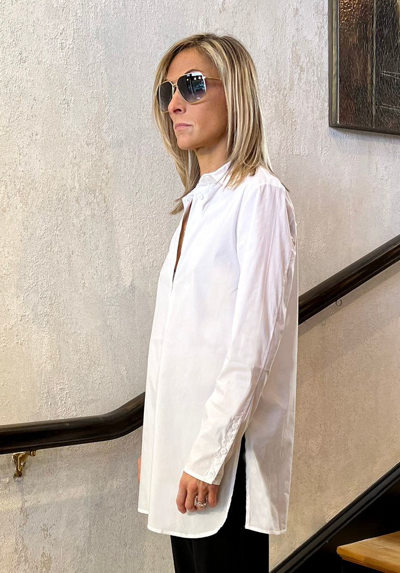 Button-Up Shirt - White by Transit Par-Such — alternate view