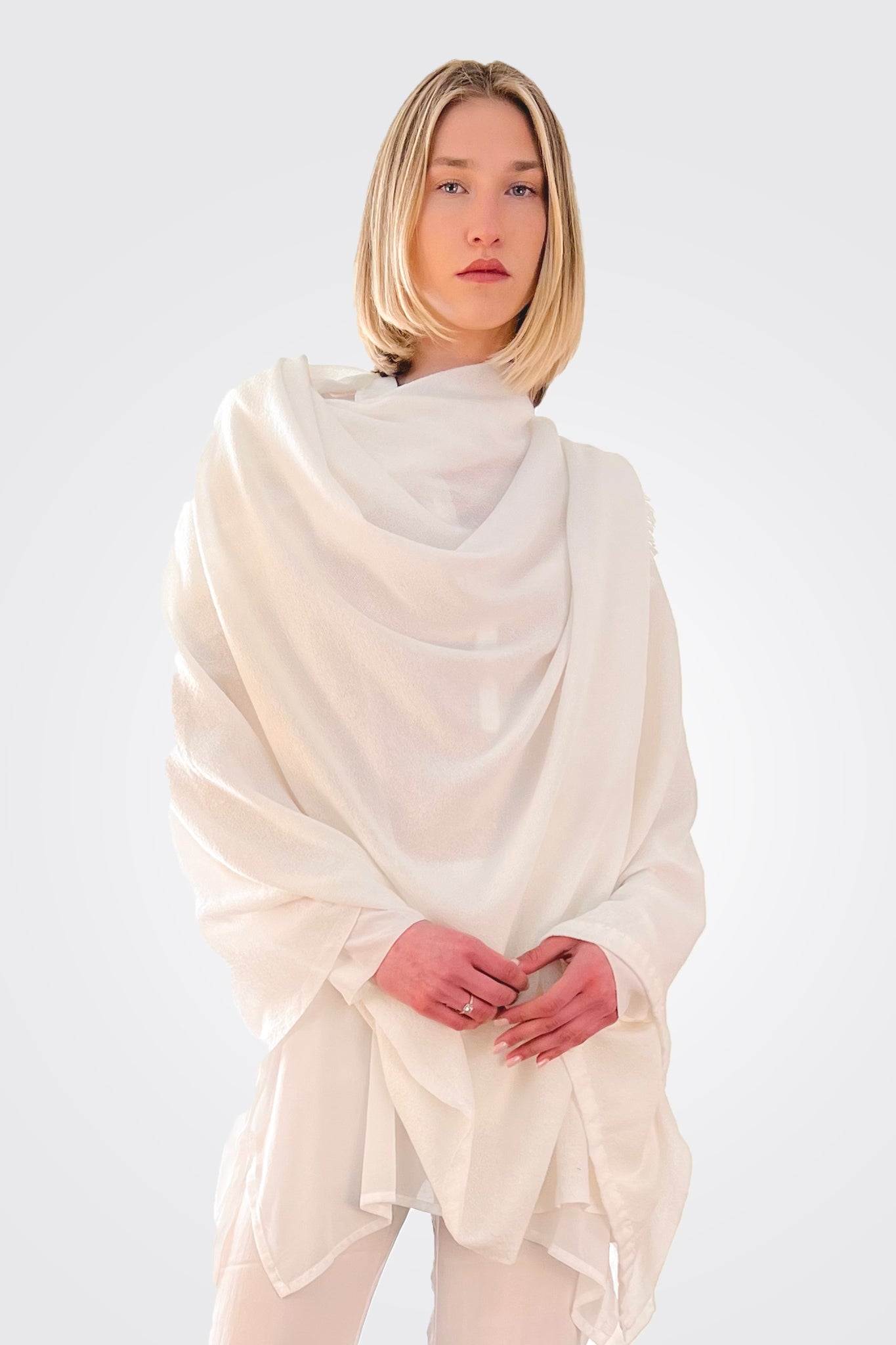 Shawl - White by Private 0204 | 25 South Boutiques