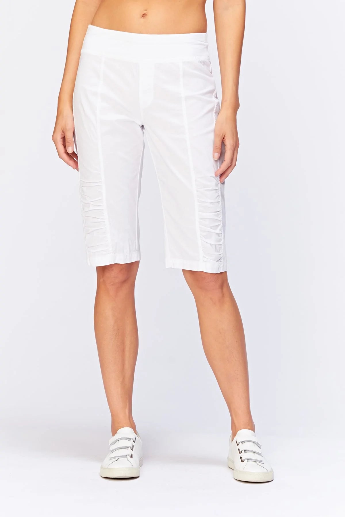 Tatem Bermuda Shorts - White by XCVI | 25 South Boutiques