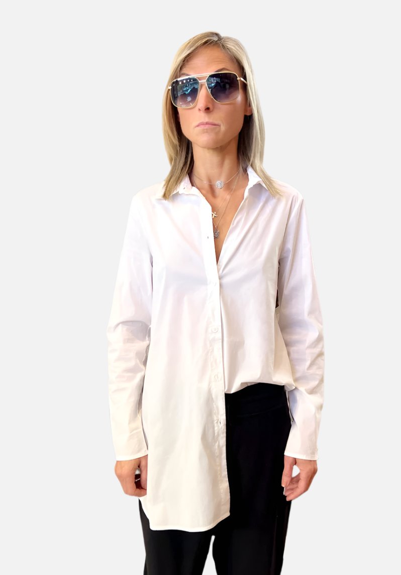 Button-Up Shirt - White by Transit Par-Such | 25 South Boutiques