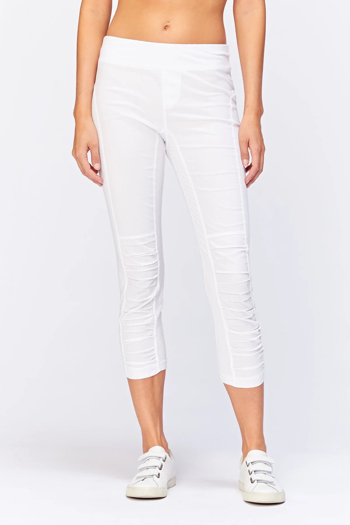 Jetter Crop Legging - White by XCVI | 25 South Boutiques