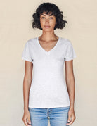 V Neck Tee - White by Sundry | 25 South Boutiques