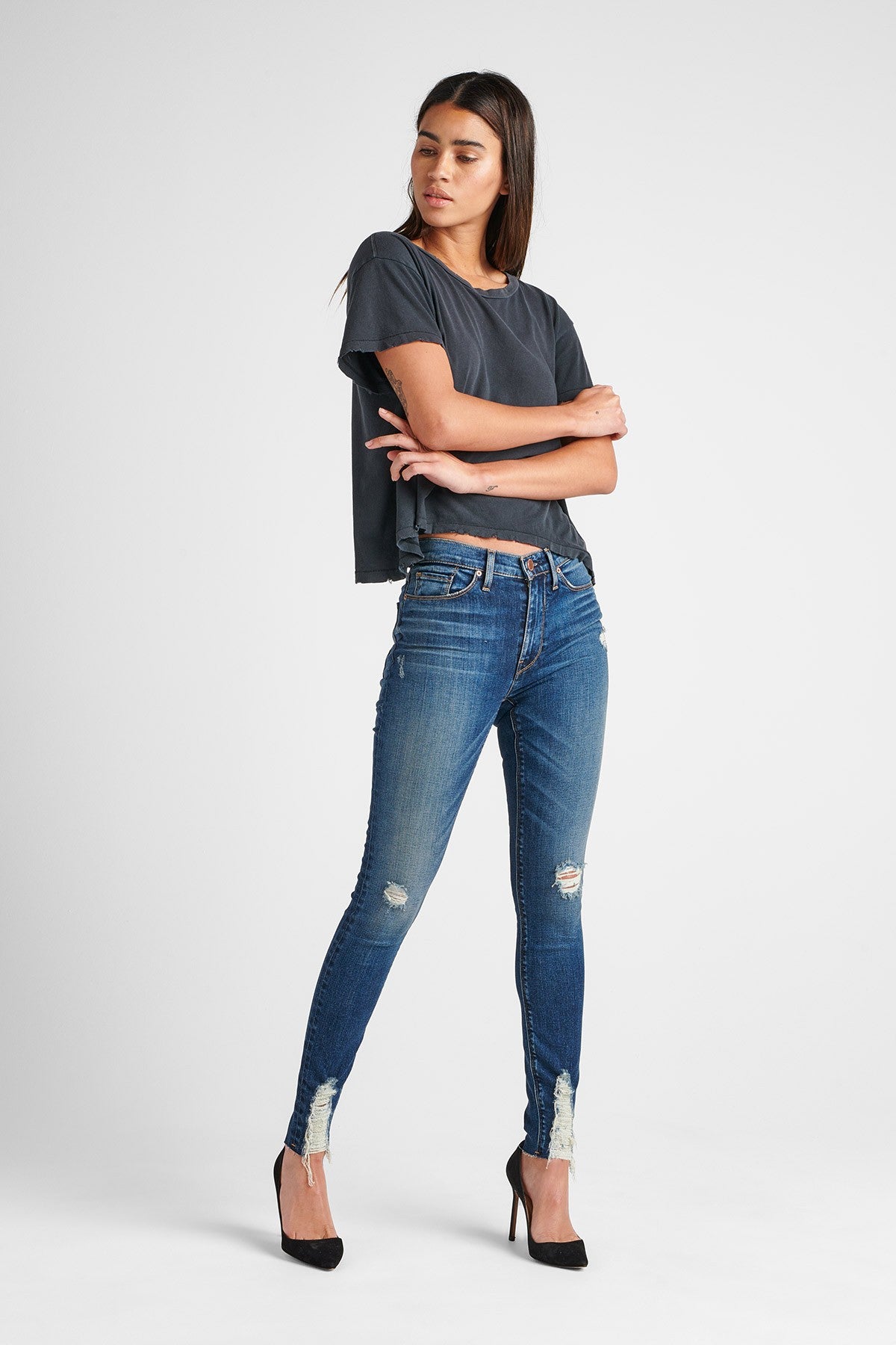 Barbara High Rise Super Skinny Ankle Jean - Lockdown by Hudson | 25 South Boutiques