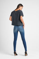 Barbara High Rise Super Skinny Ankle Jean - Lockdown by Hudson — view 3