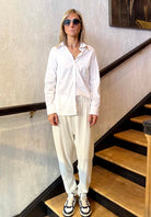Button-Up Shirt - White by Tandem — view 4