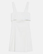 Good Linen Drape-Back Dress - White by Theory — view 4