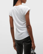 Skinny Skull Strass Short-Sleeve T-Shirt - White / Pink by Zadig & Voltaire — view 4