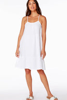 Cami Tiered Dress - White by Bobi | 25 South Boutiques