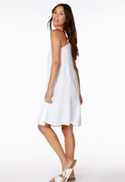 Cami Tiered Dress - White by Bobi — alternate view