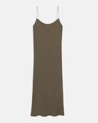 Washed Twill Smocked Slip Dress - Willow by Theory — view 5