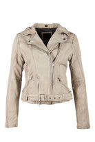 Wild Leather Jacket - Stone by Mauritius | 25 South Boutiques
