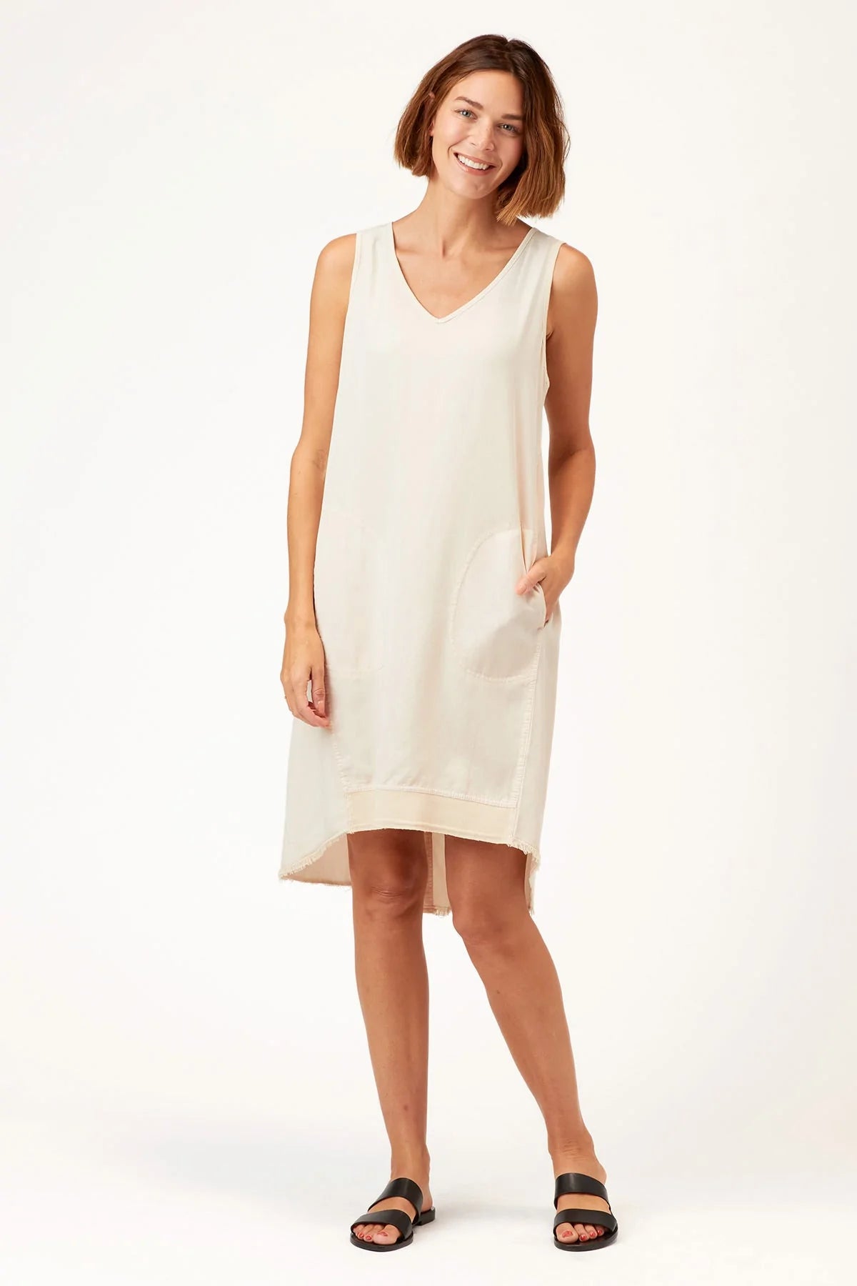 Winesa Tank Dress - Weathered White by XCVI | 25 South Boutiques