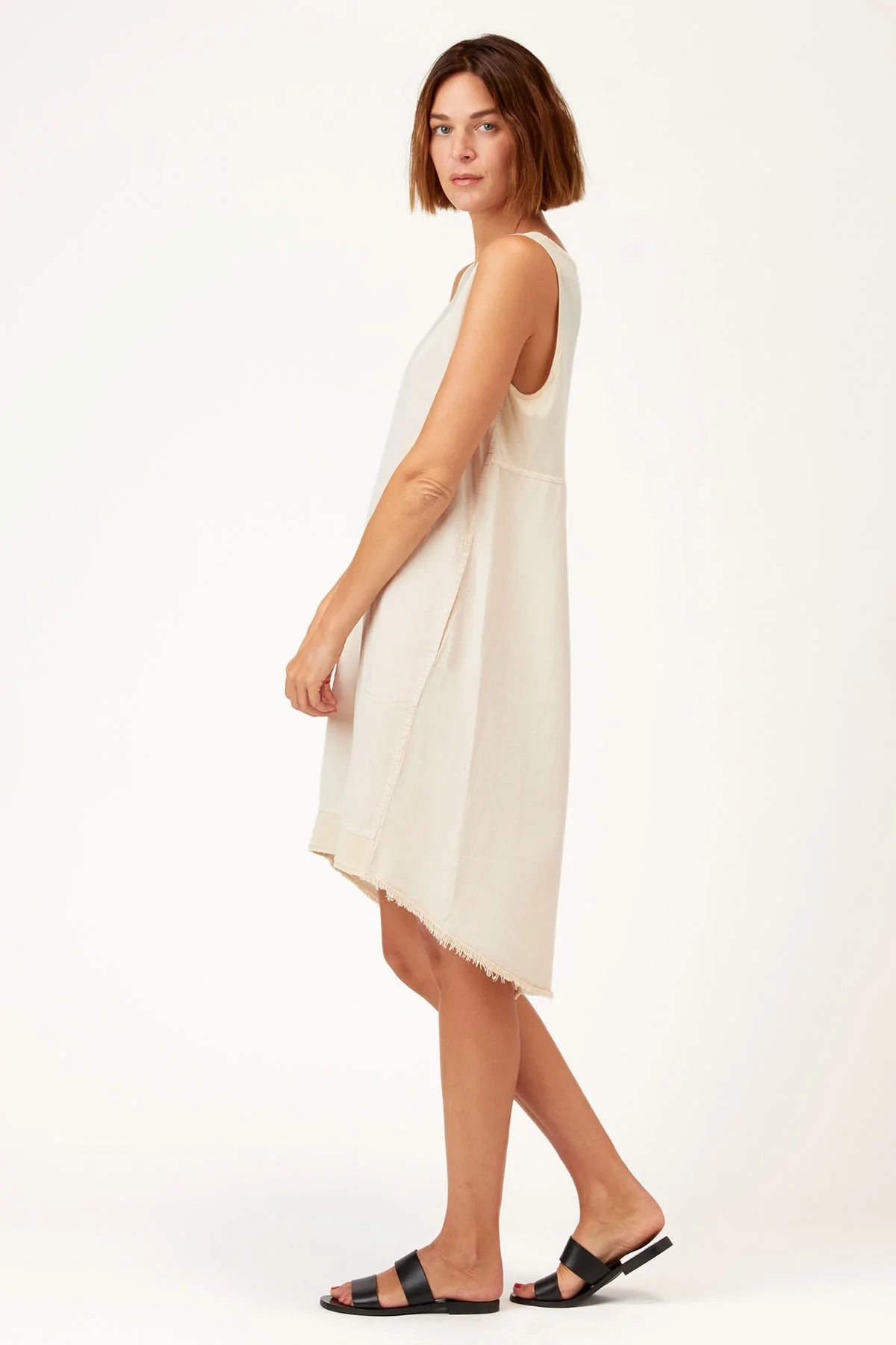 Winesa Tank Dress - Weathered White by XCVI — alternate view