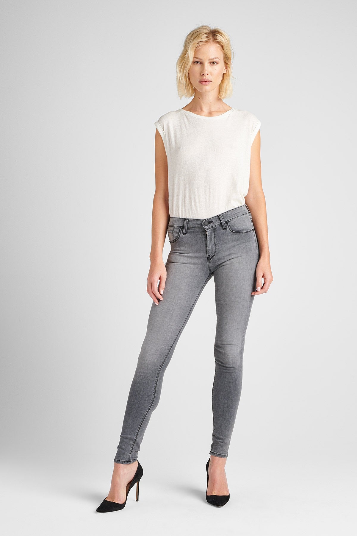 Nico Mid Rise Super Skinny - Trooper Grey by Hudson | 25 South Boutiques