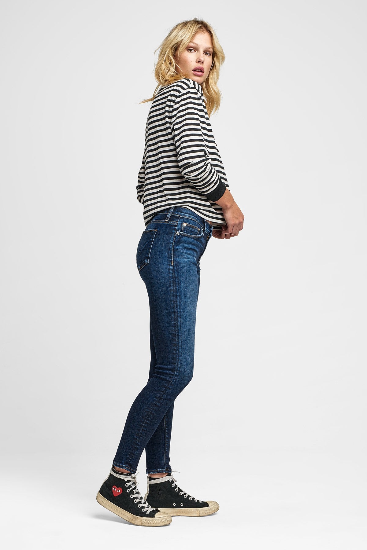 Nico Mid Rise Super Skinny Ankle - Corrupt by Hudson — alternate view