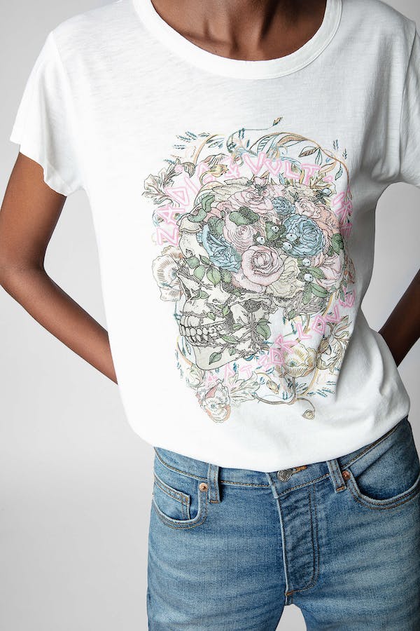 Woop Skull Flower Tee - Judo by Zadig & Voltaire — alternate view