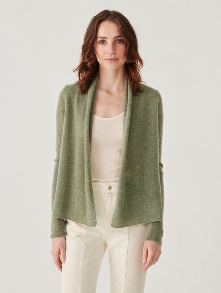 Cashmere Mini Trapeze - Leaf Heather by White + Warren | 25 South Boutiques