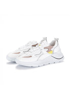 Fuga Nylon Sneakers - White Yellow by D.A.T.E. — view 5