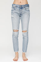 MV Yardley Tapered Jeans - Light Blue by Moussy | 25 South Boutiques