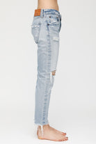 MV Yardley Tapered Jeans - Light Blue by Moussy — alternate view