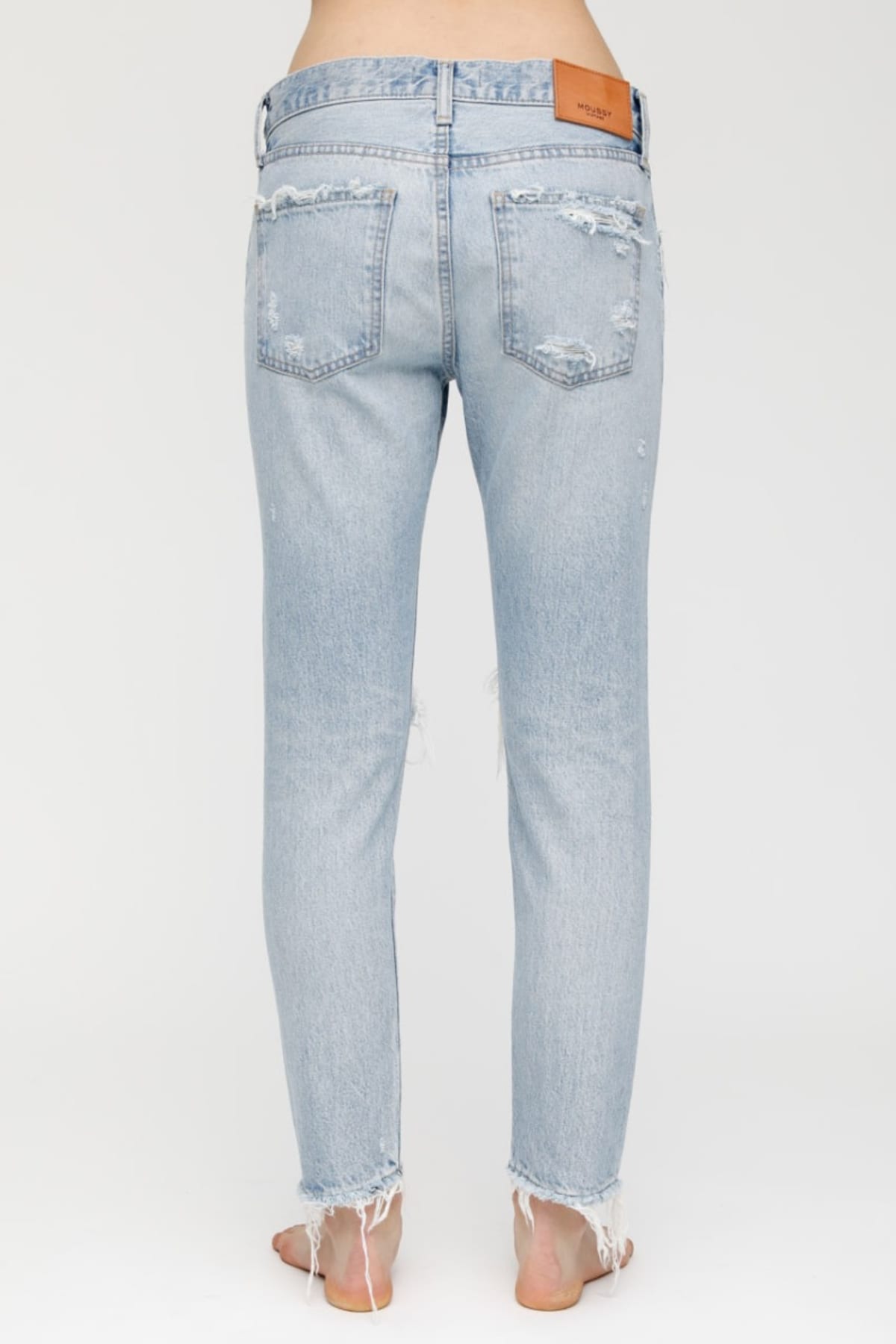 MV Yardley Tapered Jeans - Light Blue by Moussy — view 3