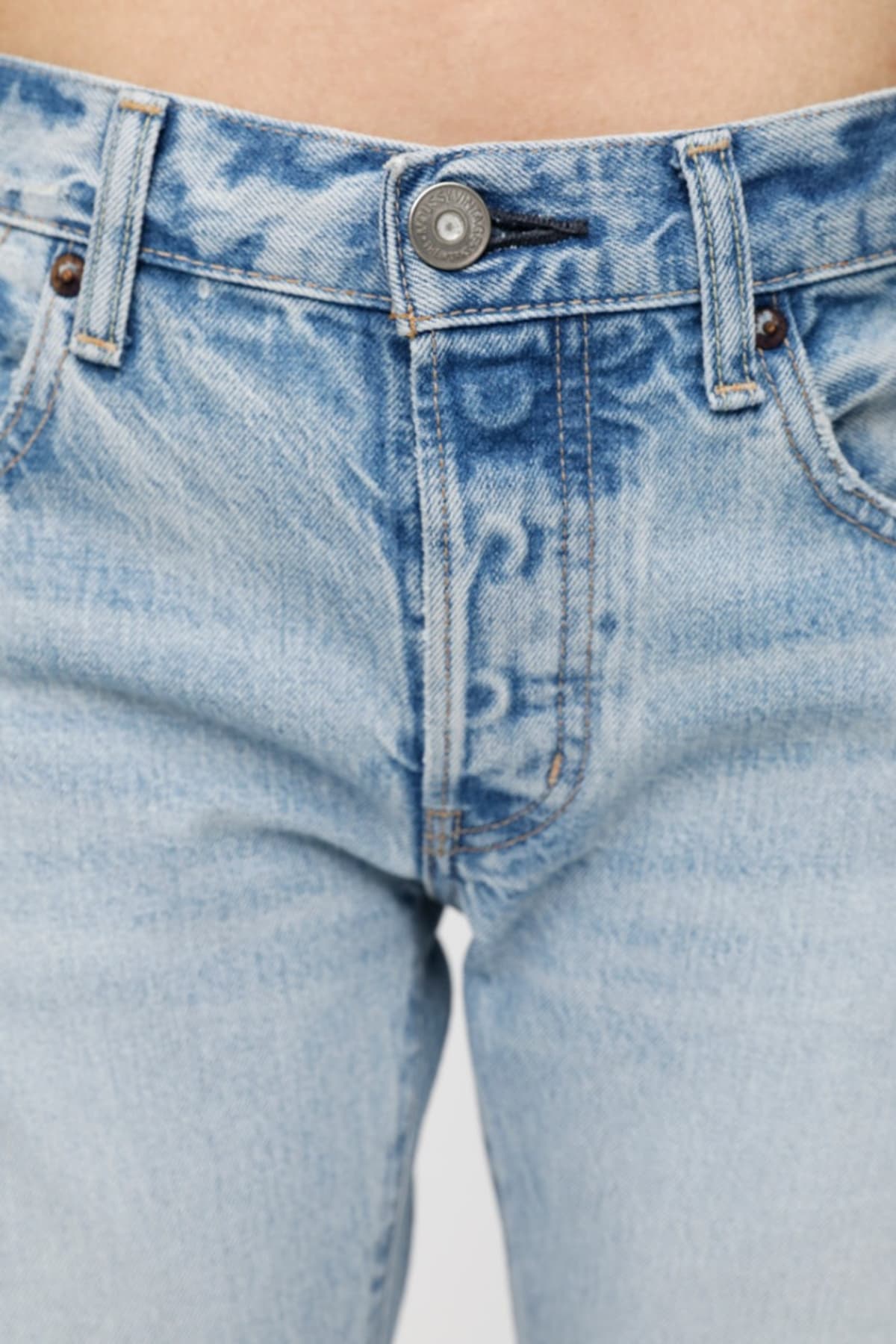 MV Yardley Tapered Jeans - Light Blue by Moussy — view 4