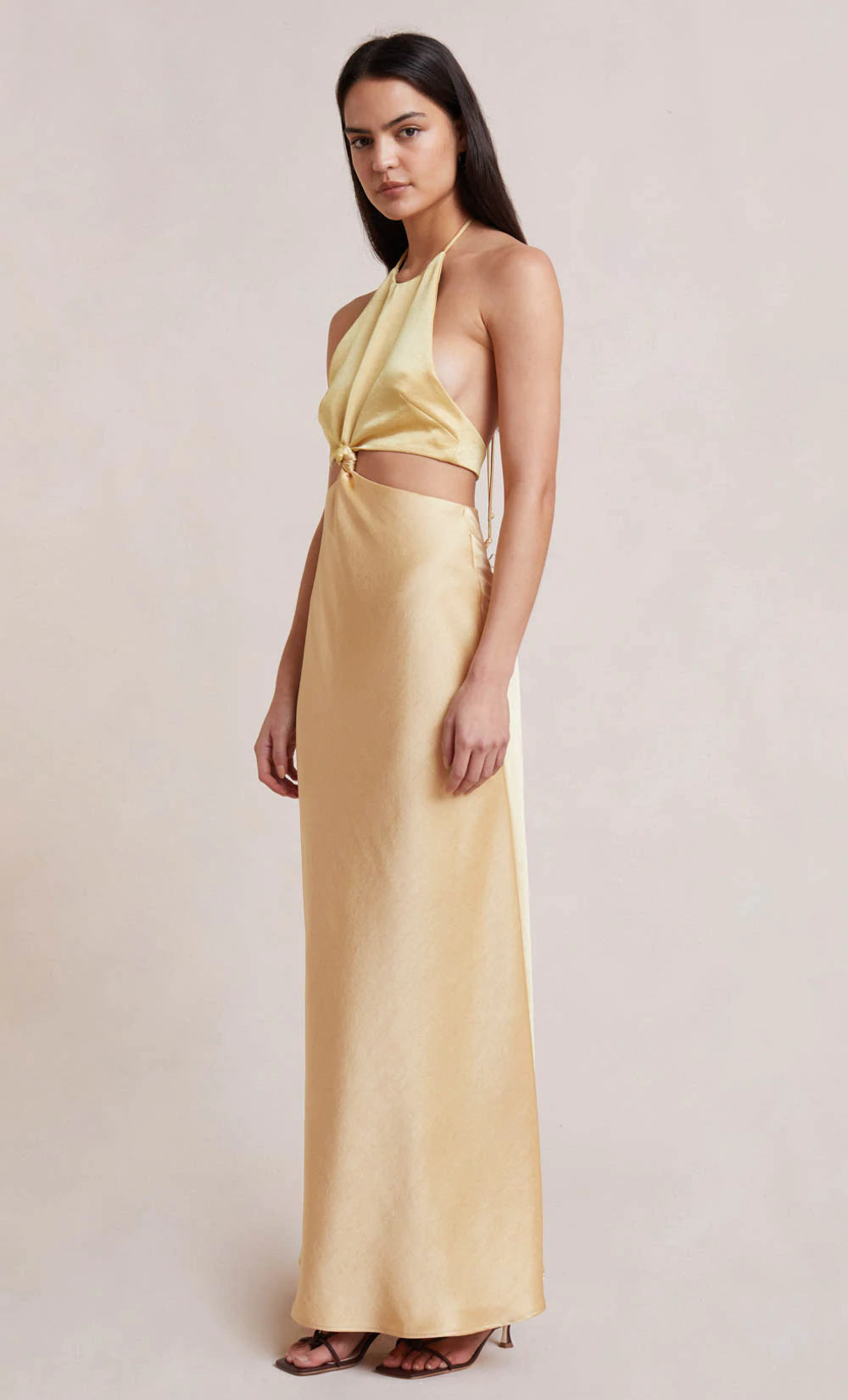 Carrie Halter Maxi Dress - Yellow Multi by Bec & Bridge — view 3