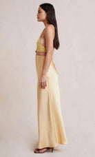 Carrie Halter Maxi Dress - Yellow Multi by Bec & Bridge — view 4