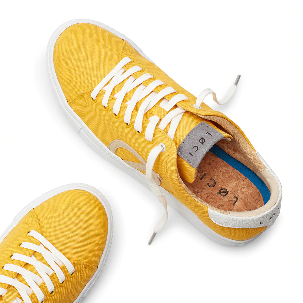 Nine Classic Sneakers - Yellow by LOCI — view 3