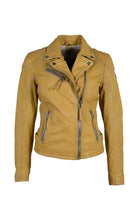 Sofia Leather Jacket - Yellow by Mauritius | 25 South Boutiques