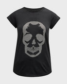 Skinny Skull Strass Short-Sleeve T-Shirt - Noir by Zadig & Voltaire — view 6