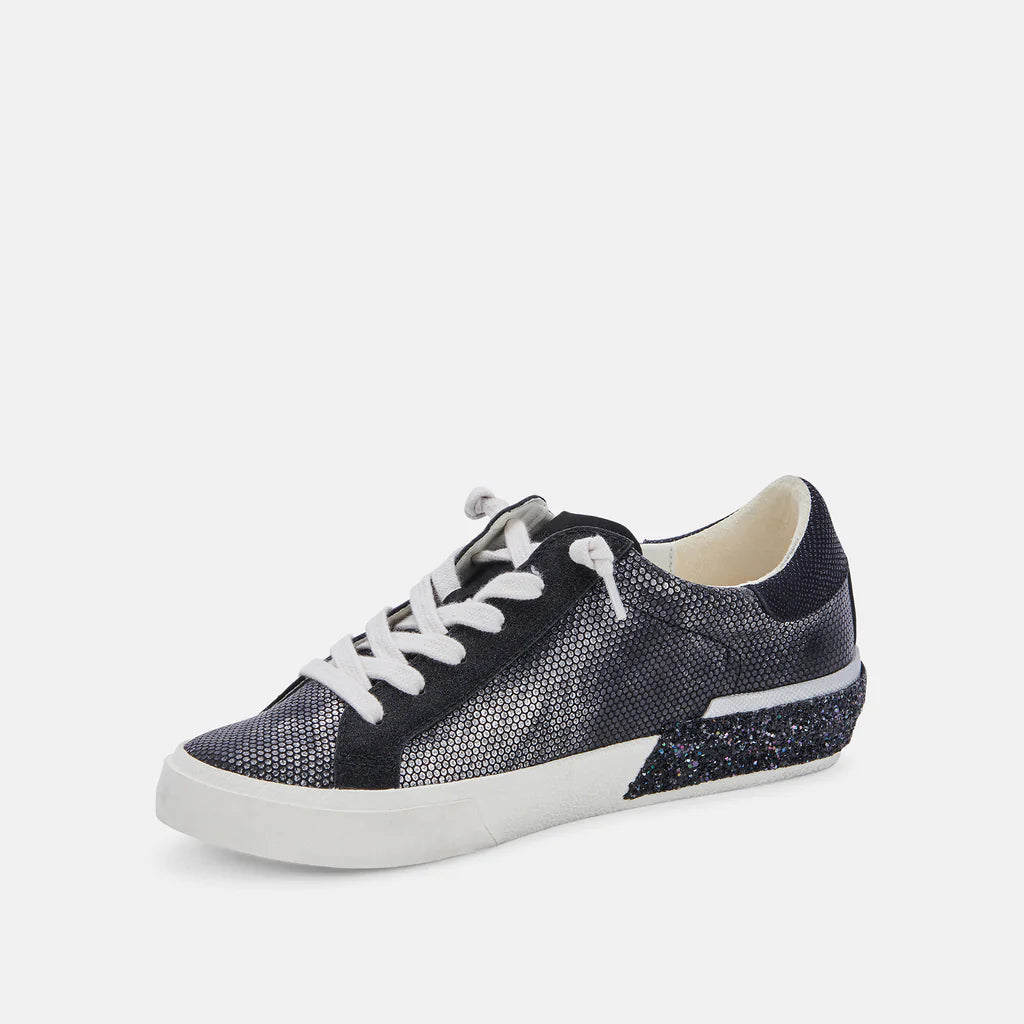 Zina Sneakers - Gunmetal Leather by Dolce Vita — view 3