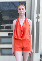 Harriet Halter Tank Top - Zinnia by Ramy Brook — view 4