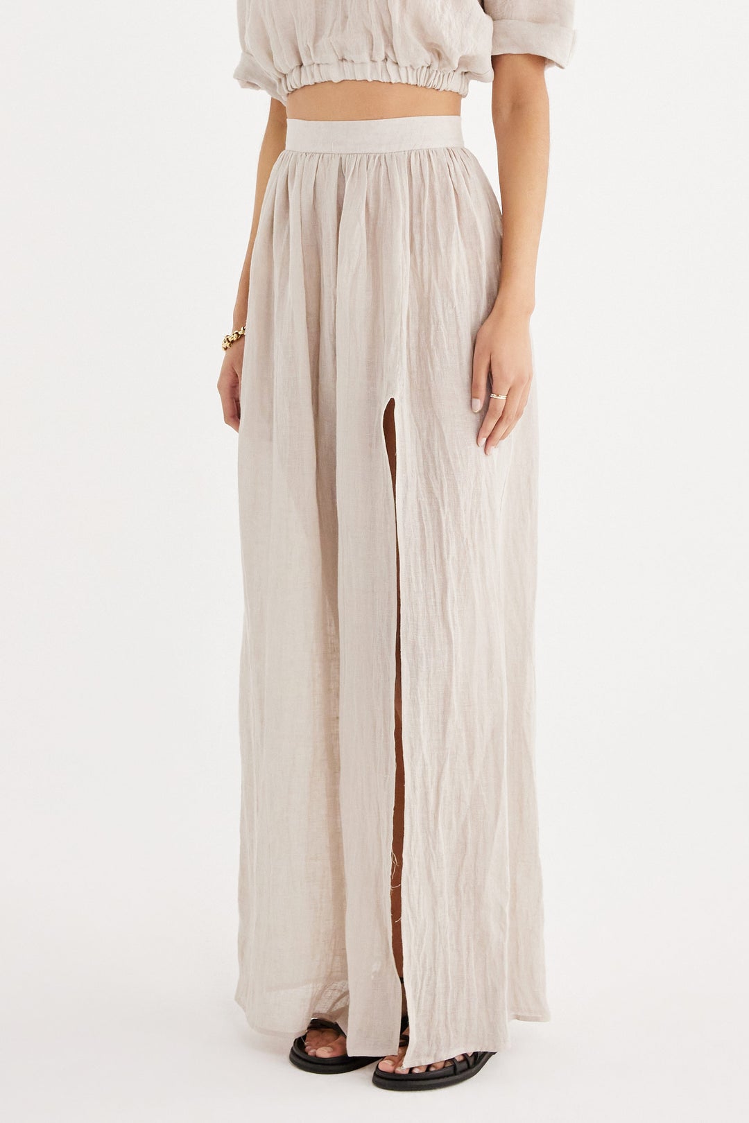 Zoe Skirt - Natural by Rumer the Label — alternate view