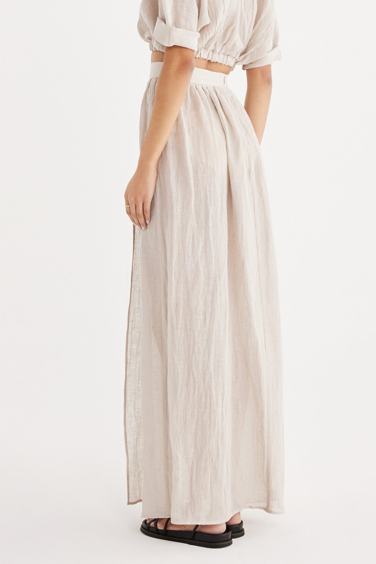 Zoe Skirt - Natural by Rumer the Label — view 4